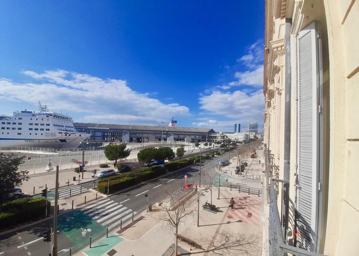 Spacieux Et Lumineux Appartement Vue Mer Joliette Marseilles Exterior foto